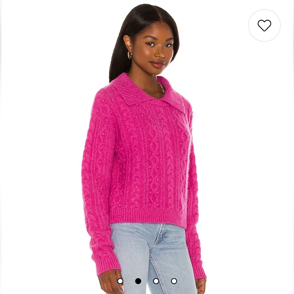 Free People Every Cloud Pullover Sweater Fuchsia Fizz‎ Sz. XS - Picture 4 of 10